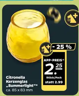 NETTO Citronella kerzenglas „summerlight“ Angebot