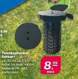 NETTO Teleskophocker faltbar Angebot