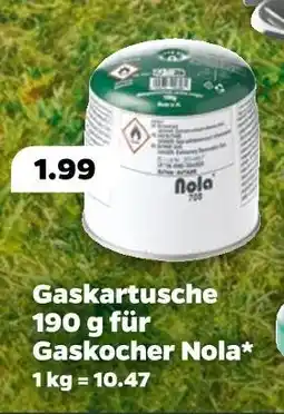 NETTO Nola gaskartusche 190 g für gaskocher Angebot