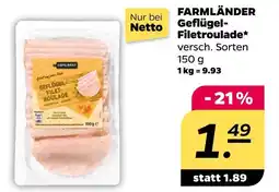 NETTO Farmländer geflügel-filetroulade Angebot