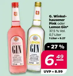 NETTO G. winkelhausener pink oder lemon gin Angebot