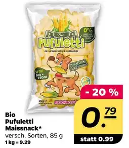NETTO Bio pufuleti maissnack Angebot