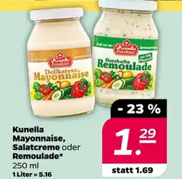 NETTO Kunella kunella mayonnaise, salatcreme oder remoulade Angebot