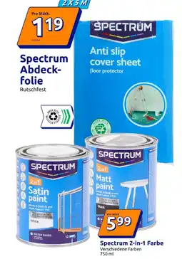 Action Spectrum abdeckfolie oder 2-in-1 farbe Angebot