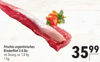 CITTI Markt Frisches argentinisches Rinderfilet 3-4 lbs Angebot