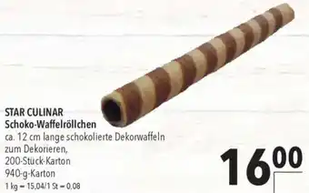 CITTI Markt STAR CULINAR Schoko-Waffelröllchen Angebot