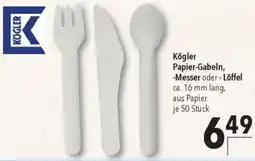 CITTI Markt Kögler Papier-Gabeln, Messer oder Löffel Angebot