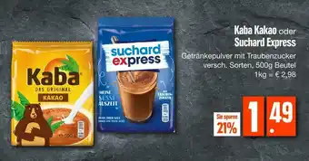 Edeka Kaba oder suchard express kakao Angebot