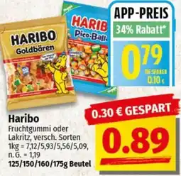 nah & gut Haribo Fruchtgummi oder Lakritz Angebot