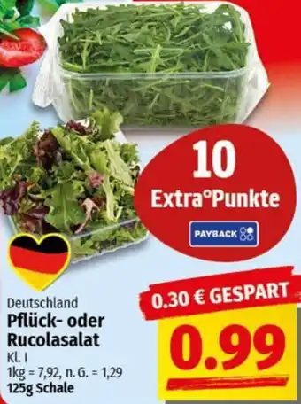 nah & gut Deutschland Pflück- oder Rucolasalat Angebot