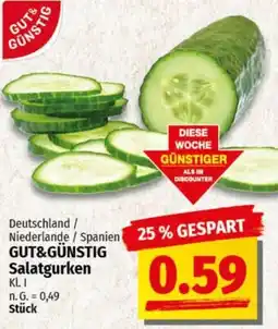 nah & gut GUT&GÜNSTIG Salatgurken Angebot