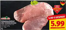 nah & gut Bauern Gut Schweineschnitzel oder Schinkenbraten Angebot