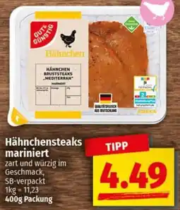 nah & gut Gut & Günstig Hähnchensteaks mariniert Angebot
