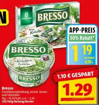 nah & gut Bresso Frischkäsezubereitung Angebot