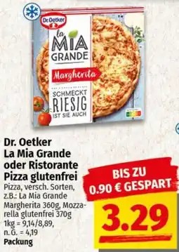 nah & gut Dr. Oetker La Mia Grande oder Ristorante Pizza glutenfrei Angebot