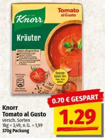 nah & gut Knorr Tomato al Gusto Angebot