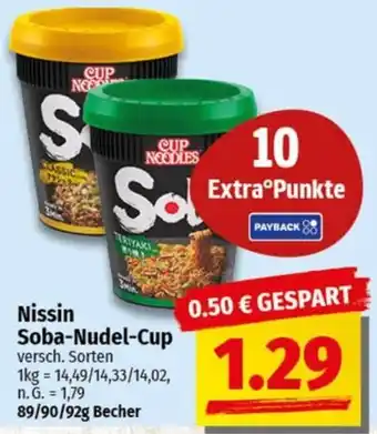 nah & gut Nissin Soba-Nudel-Cup Angebot
