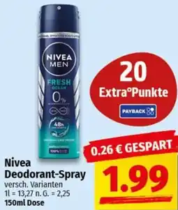 nah & gut Nivea Deodorant-Spray Angebot