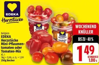 nah & gut EDEKA Herzstücke Mini-Pflaumentomaten oder Tomaten-Mix Angebot