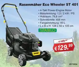 Stabilo Fachmarkt STABILO Rasenmäher Eco Wheeler ST 401 Angebot