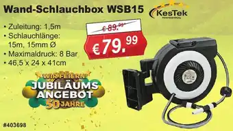Stabilo Fachmarkt KesTek Wand-Schlauchbox WSB15 Angebot