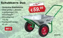 Stabilo Fachmarkt Schubkarre Duo Angebot