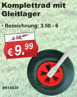 Stabilo Fachmarkt Komplettrad mit Gleitlager Angebot