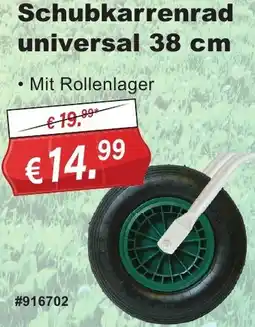 Stabilo Fachmarkt Schubkarrenrad universal 38 cm Angebot