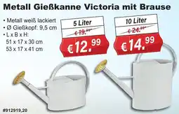 Stabilo Fachmarkt Metall Gießkanne Victoria mit Brause Angebot