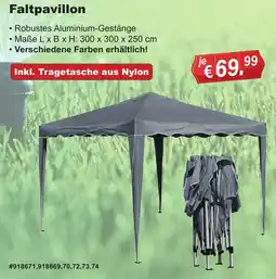 Stabilo Fachmarkt Faltpavillon Angebot