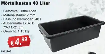 Stabilo Fachmarkt Mörtelkasten 40 Liter Angebot