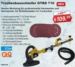 Stabilo Fachmarkt Güde Trockenbauschleifer GTBS 710 Angebot