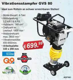 Stabilo Fachmarkt Güde Vibrationsstampfer GVS 80 Angebot