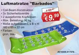 Stabilo Fachmarkt Luftmatratze "Barbados" Angebot