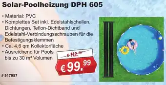 Stabilo Fachmarkt Solar-Poolheizung DPH 605 Angebot