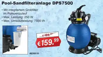 Stabilo Fachmarkt Pool-Sandfilteranlage DPS7500 Angebot