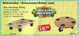 Stabilo Fachmarkt Möbelroller / Schwerlast-Roller rund Angebot