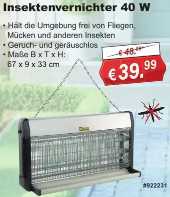 Stabilo Fachmarkt Insektenvernichter 40 W Angebot