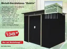 Stabilo Fachmarkt Metall-Gerätehaus "Dublin" Angebot