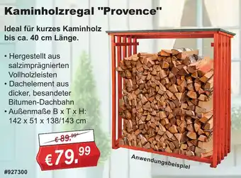 Stabilo Fachmarkt Kaminholzregal "Provence" Angebot