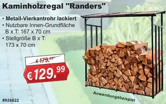 Stabilo Fachmarkt Kaminholzregal "Randers" Angebot