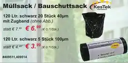 Stabilo Fachmarkt KesTek Müllsack/Bauschuttsack Angebot
