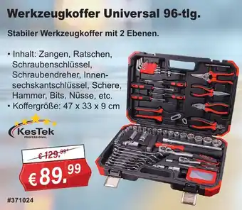 Stabilo Fachmarkt KesTek Werkzeugkoffer Universal 96-tlg. Angebot