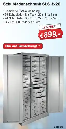 Stabilo Fachmarkt Schubladenschrank SLS 3x20 Angebot