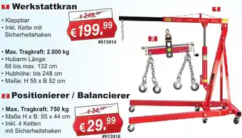 Stabilo Fachmarkt Werkstattkran Angebot