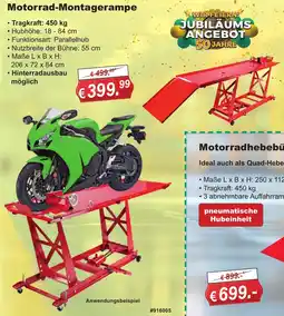 Stabilo Fachmarkt Motorrad-Montagerampe Angebot