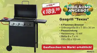 Stabilo Fachmarkt Gasgrill "Texas" Angebot