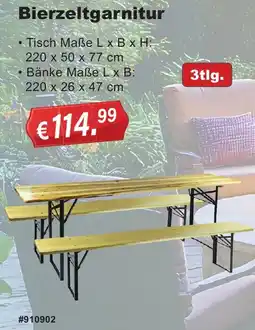 Stabilo Fachmarkt Bierzeltgarnitur Angebot