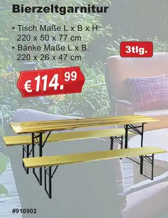 Stabilo Fachmarkt Bierzeltgarnitur Angebot