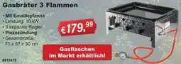Stabilo Fachmarkt Gasbräter 3 Flammen Angebot